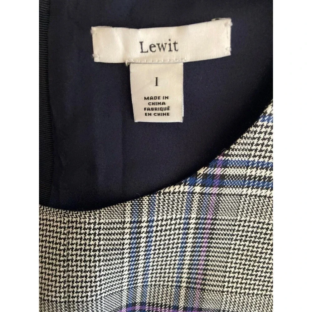 Lewit Top Sleeveless Plaid Shell NWT‎ Women's Size 1 1x 42